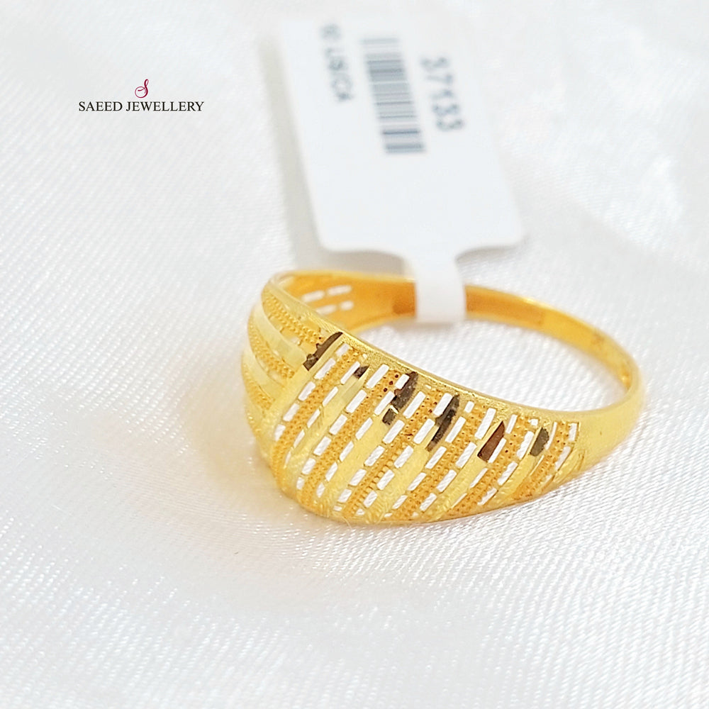 Deluxe Ring Made of 21K Gold by Saeed Jewelry 