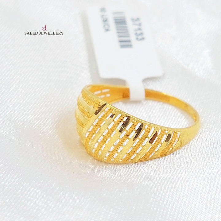 Deluxe Ring Made of 21K Gold by Saeed Jewelry 