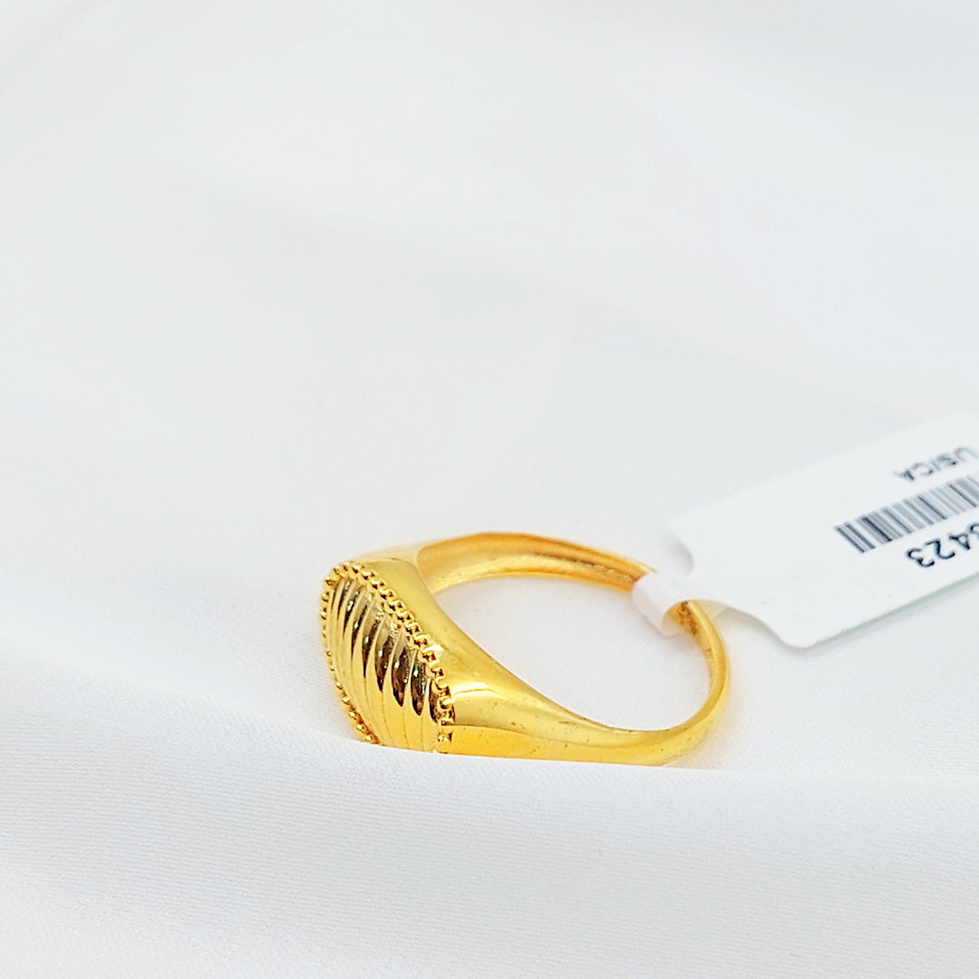 Deluxe Ring Made of 21K Gold by Saeed Jewelry 
