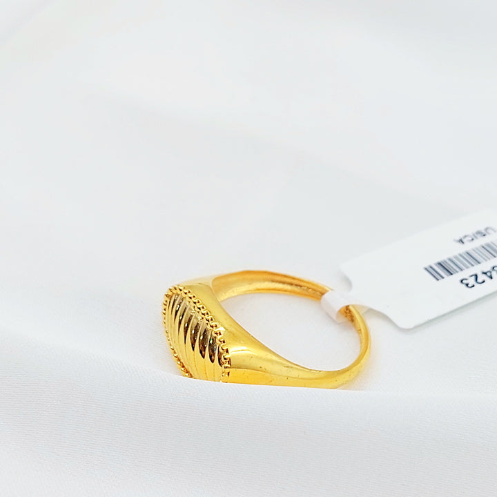 Deluxe Ring Made of 21K Gold by Saeed Jewelry 