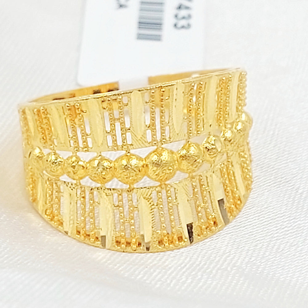 Deluxe Ring Made of 21K Gold by Saeed Jewelry 