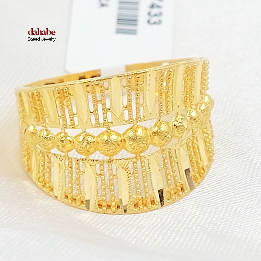 21K خاتم اكسترا-مجوهرات الشيخ سعيد-Saeed Jewelry 