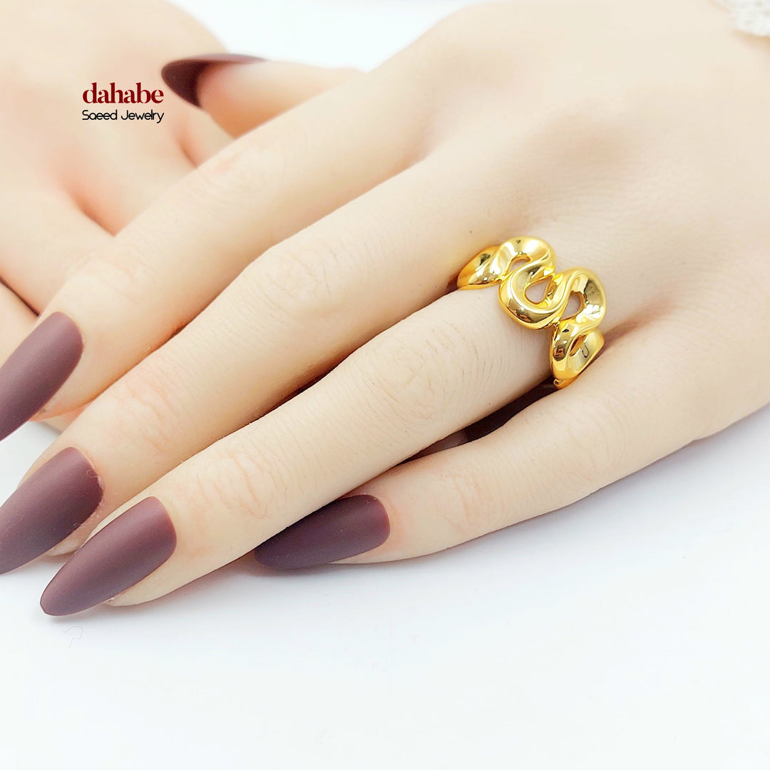 21K خاتم اكسترا-مجوهرات الشيخ سعيد-Saeed Jewelry 