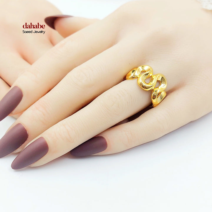 21K خاتم اكسترا-مجوهرات الشيخ سعيد-Saeed Jewelry 