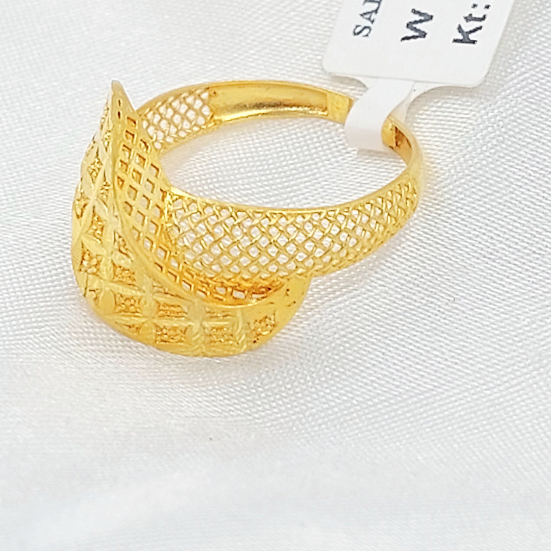 Deluxe Ring Made of 21K Gold by Saeed Jewelry 