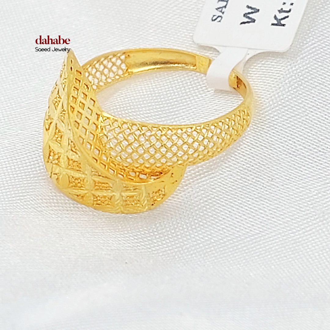 21K خاتم اكسترا-مجوهرات الشيخ سعيد-Saeed Jewelry 