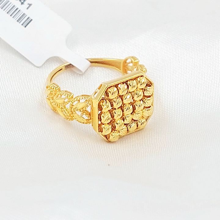 21K خاتم طابات اكسترا-مجوهرات الشيخ سعيد-Saeed Jewelry 