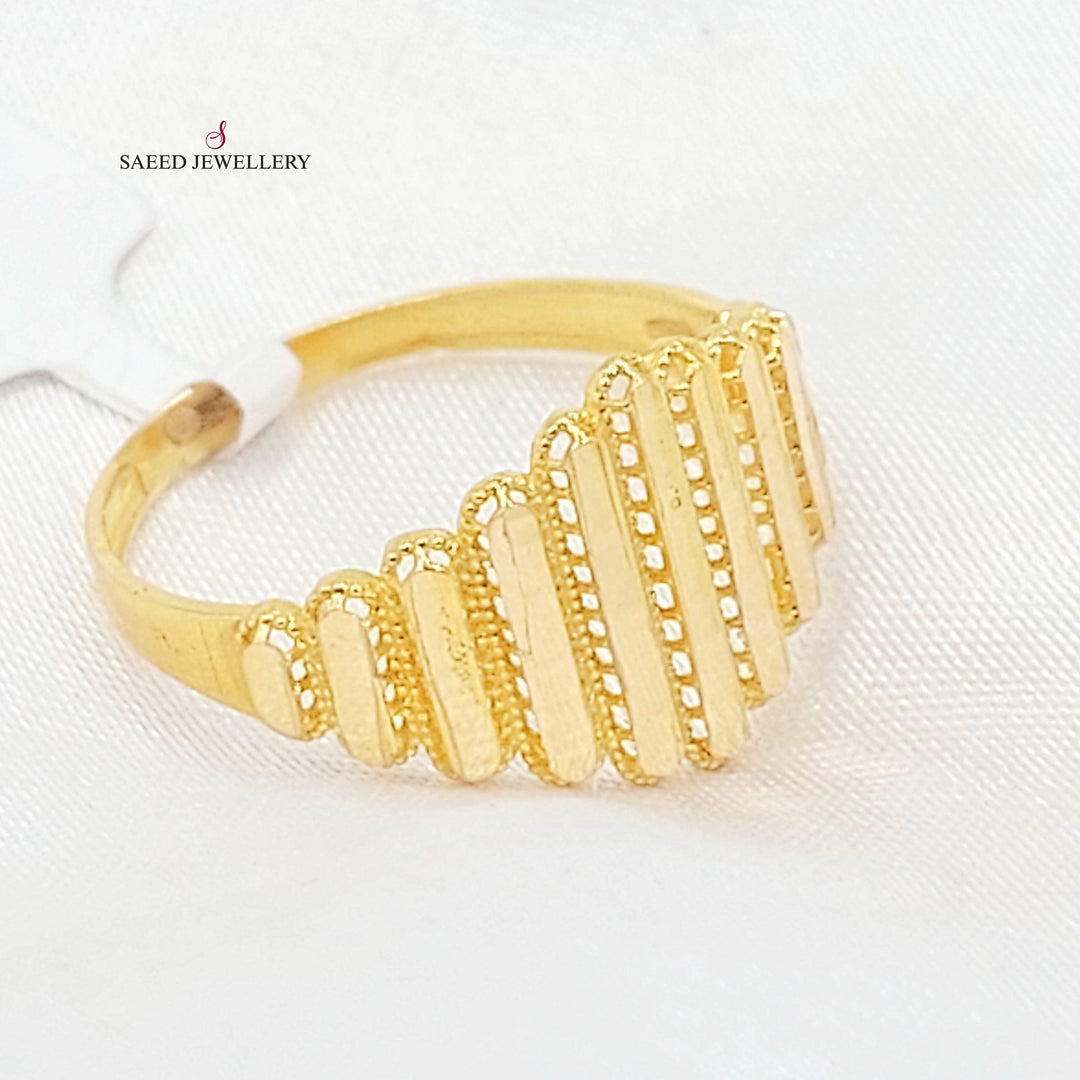 Deluxe Ring Made of 21K Gold by Saeed Jewelry 