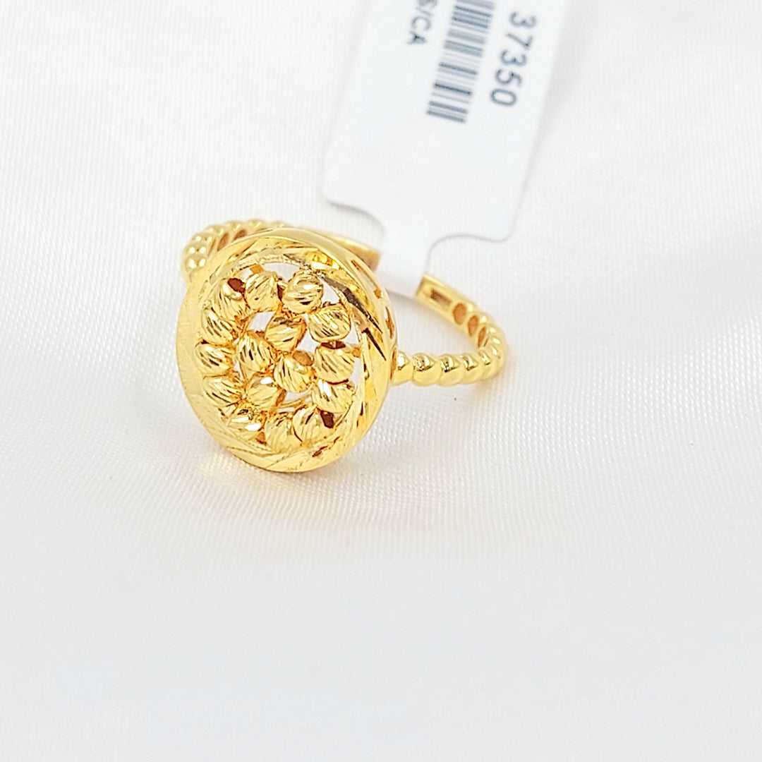 21K خاتم طابات اكسترا-مجوهرات الشيخ سعيد-Saeed Jewelry 