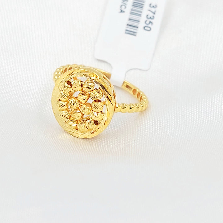 21K خاتم طابات اكسترا-مجوهرات الشيخ سعيد-Saeed Jewelry 