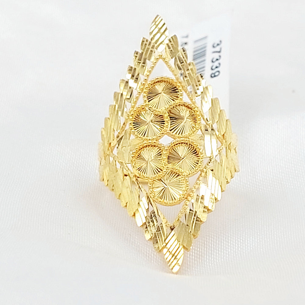 21K خاتم اكسترا-مجوهرات الشيخ سعيد-Saeed Jewelry 