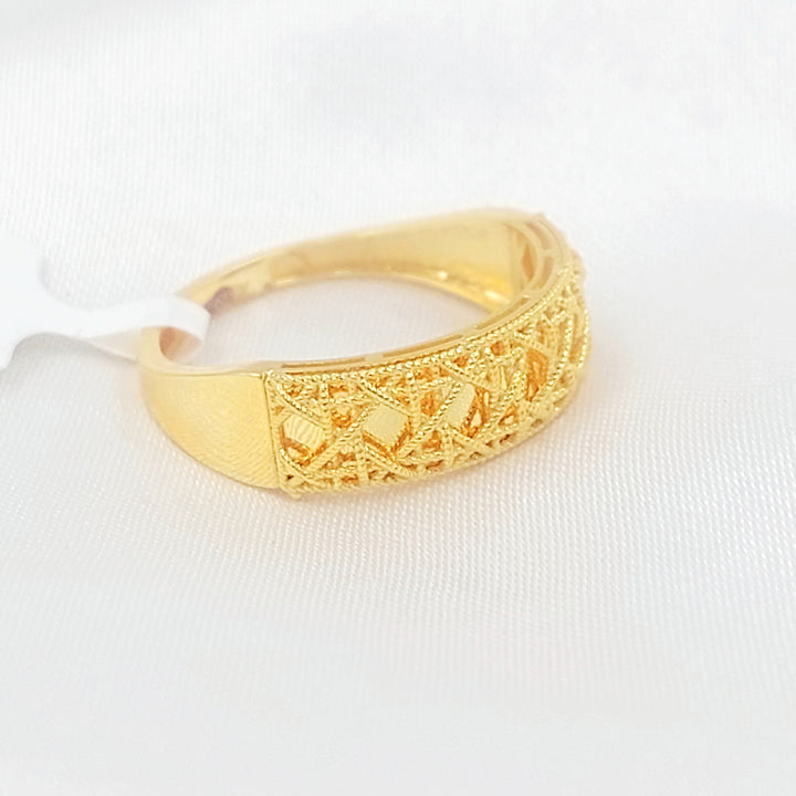 21K خاتم اكسترا-مجوهرات الشيخ سعيد-Saeed Jewelry 