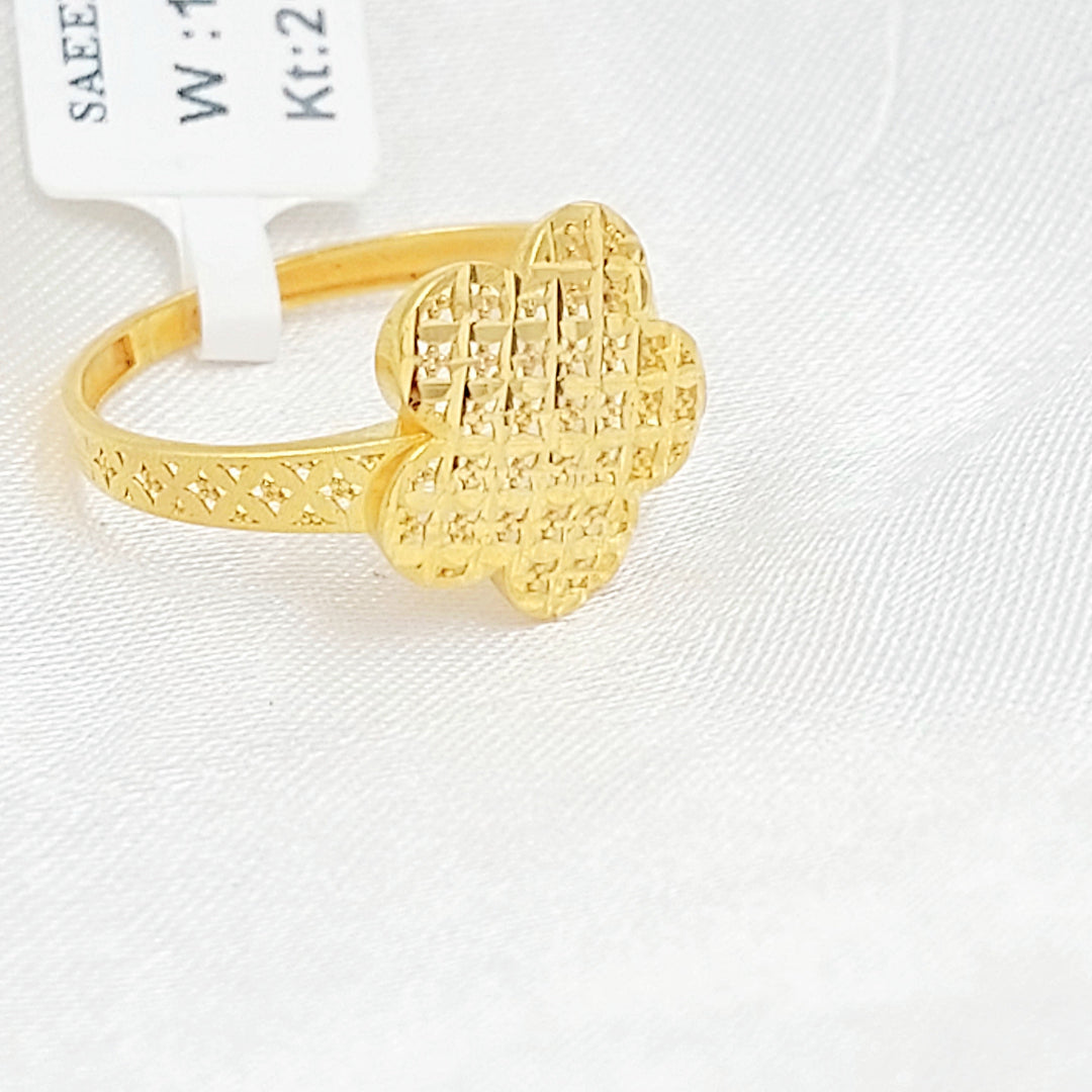 Deluxe Ring Made of 21K Gold by Saeed Jewelry 