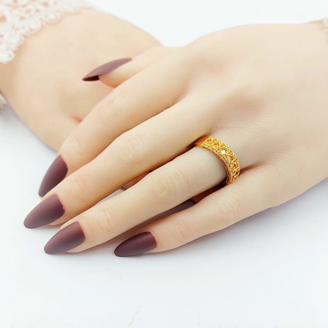 21K خاتم اكسترا-مجوهرات الشيخ سعيد-Saeed Jewelry 