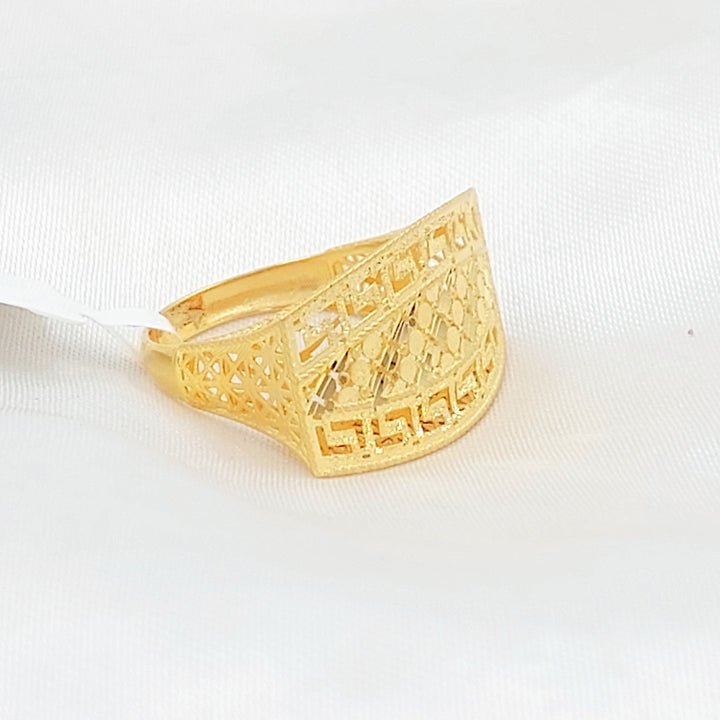 21K خاتم اكسترا اكسترا-مجوهرات الشيخ سعيد-Saeed Jewelry 