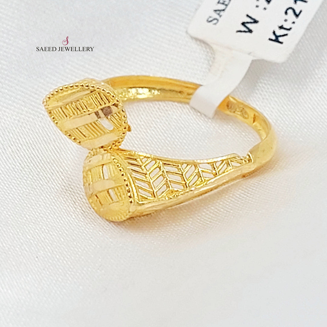 Deluxe Ring Made of 21K Gold by Saeed Jewelry 