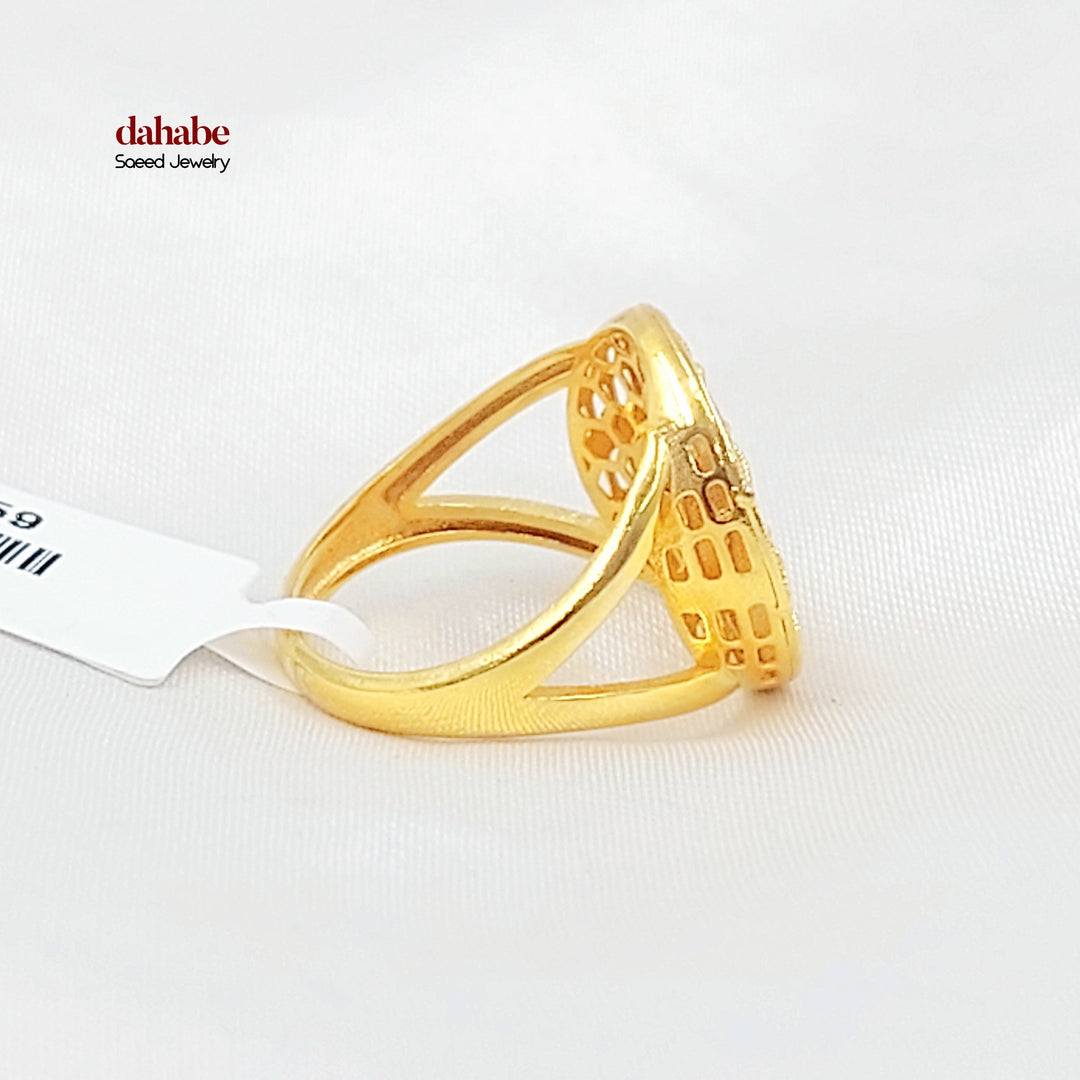 21K خاتم اكسترا-مجوهرات الشيخ سعيد-Saeed Jewelry 