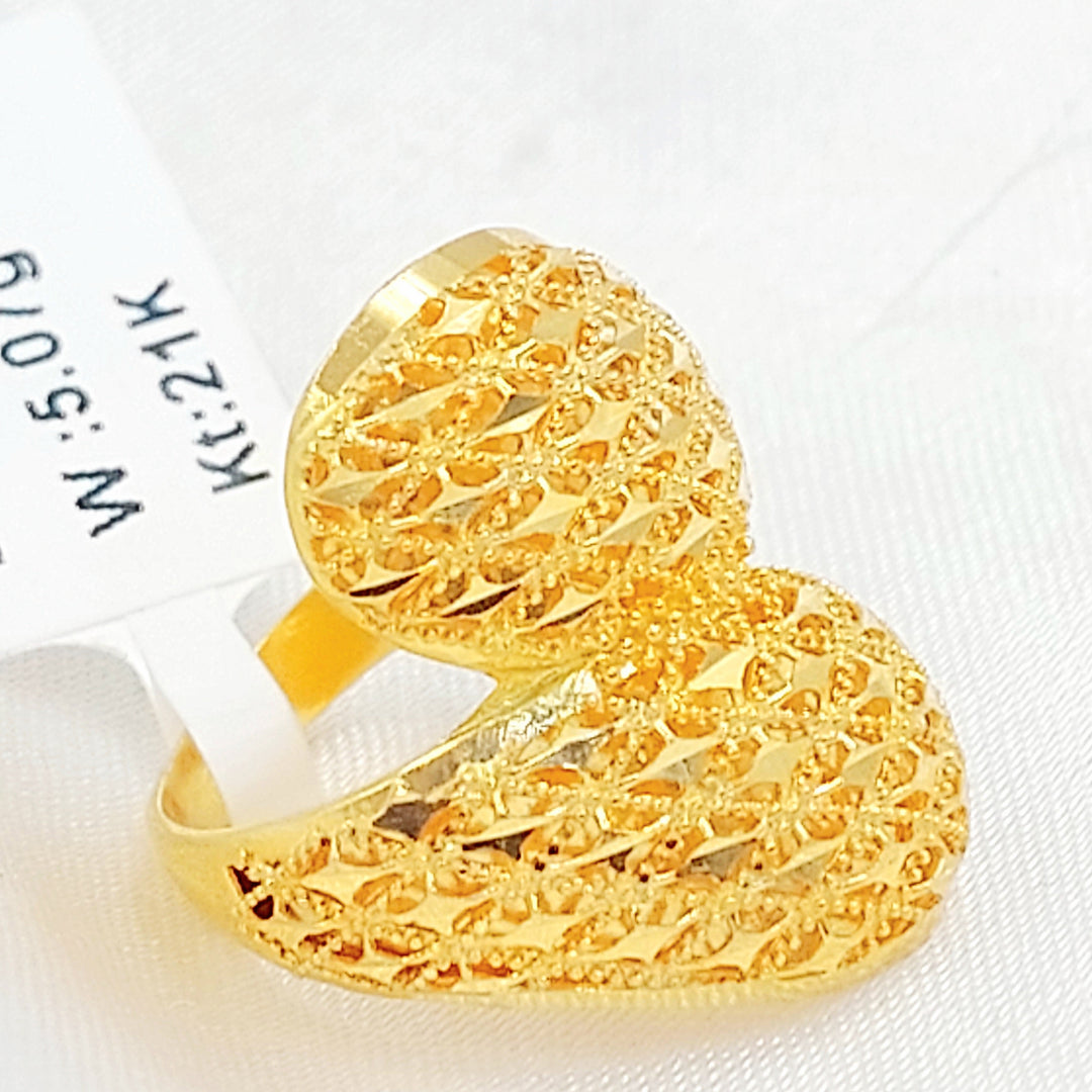 Deluxe Ring Made of 21K Gold by Saeed Jewelry 