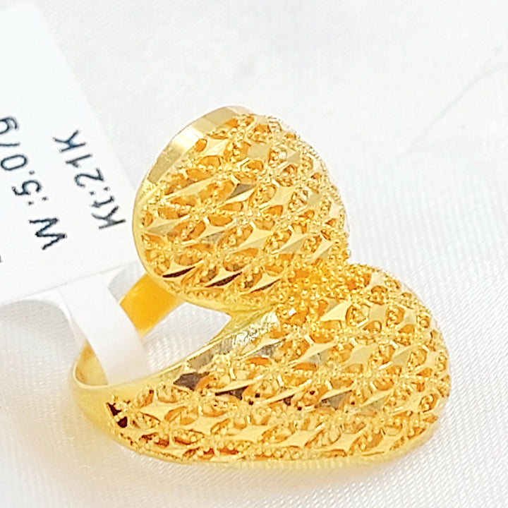 Deluxe Ring Made of 21K Gold by Saeed Jewelry 