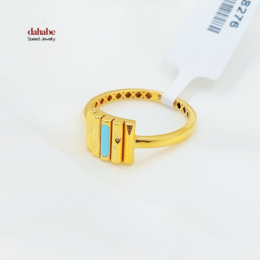 Deluxe Ring Made of 21K Gold by Saeed Jewelry 