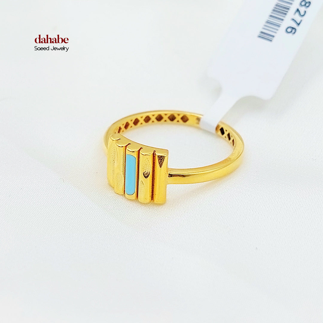Deluxe Ring Made of 21K Gold by Saeed Jewelry 