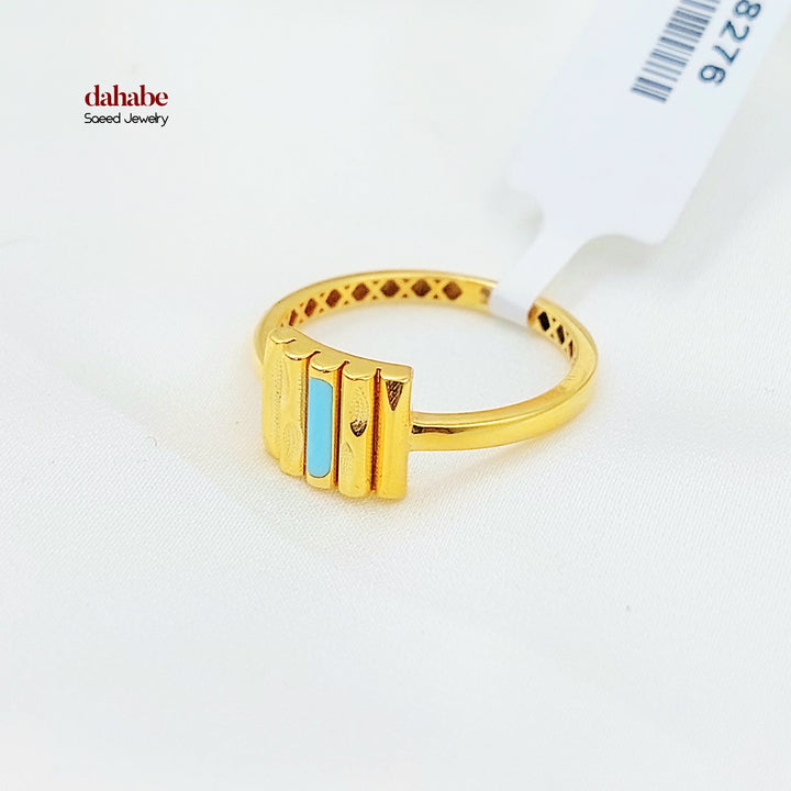 Deluxe Ring Made of 21K Gold by Saeed Jewelry 