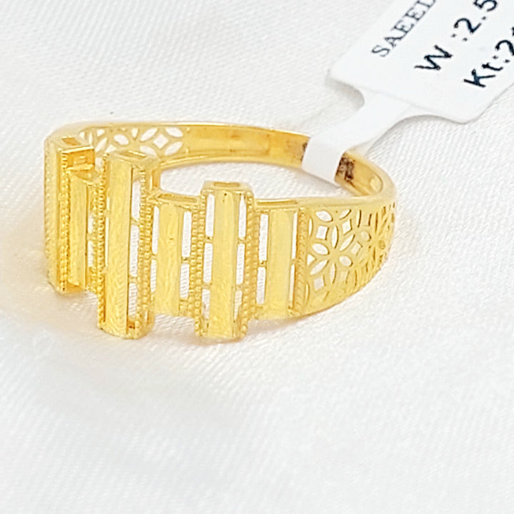 Deluxe Ring Made of 21K Gold by Saeed Jewelry 