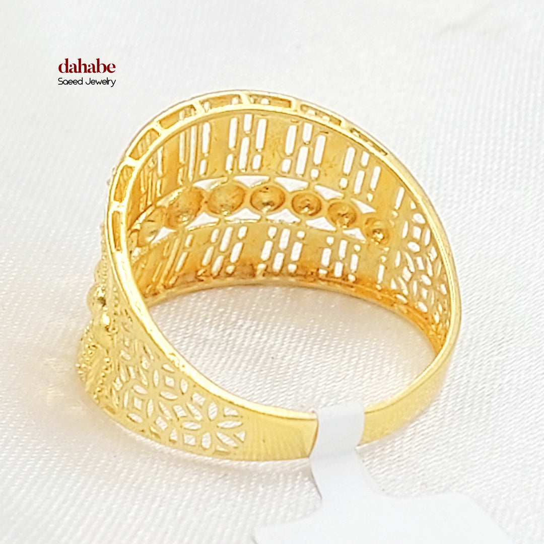 21K خاتم اكسترا-مجوهرات الشيخ سعيد-Saeed Jewelry 