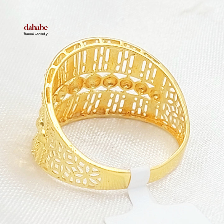 21K خاتم اكسترا-مجوهرات الشيخ سعيد-Saeed Jewelry 