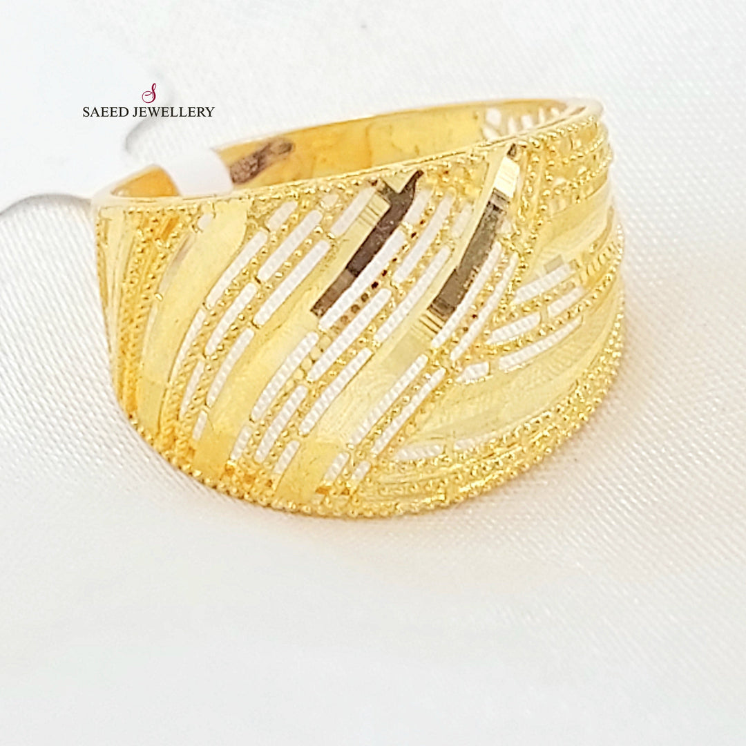 Deluxe Ring Made of 21K Gold by Saeed Jewelry 