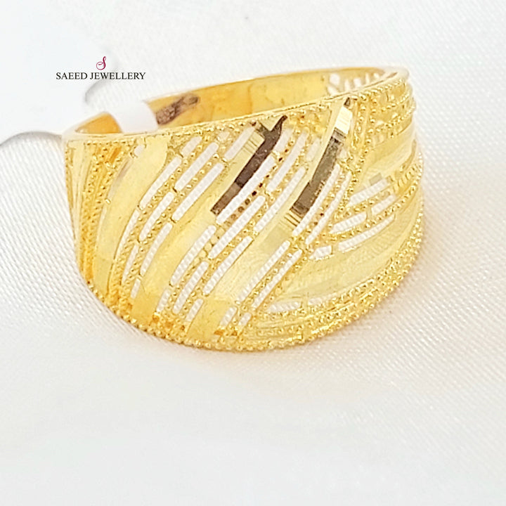 Deluxe Ring Made of 21K Gold by Saeed Jewelry 