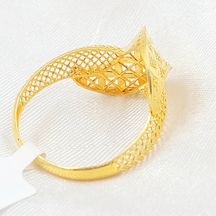 Deluxe Ring Made of 21K Gold by Saeed Jewelry 