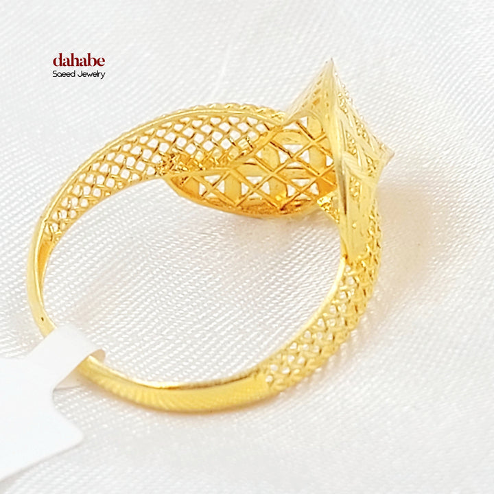 21K خاتم اكسترا-مجوهرات الشيخ سعيد-Saeed Jewelry 