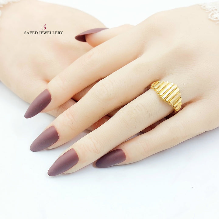 Deluxe Ring Made of 21K Gold by Saeed Jewelry 