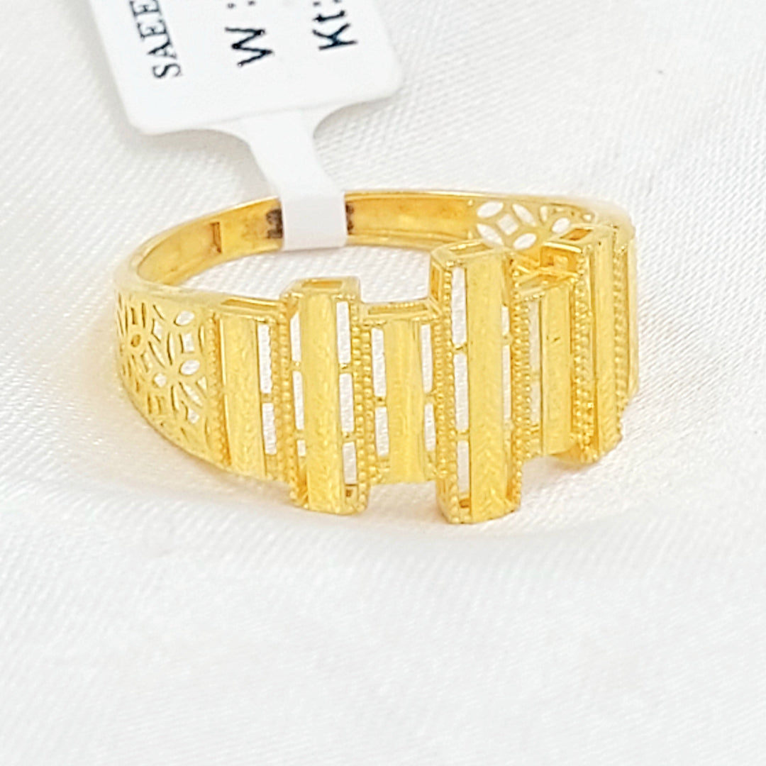 Deluxe Ring Made of 21K Gold by Saeed Jewelry 
