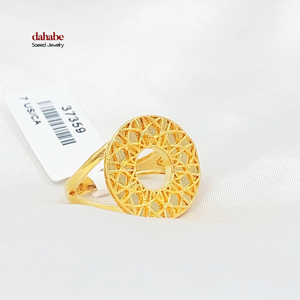 21K خاتم اكسترا-مجوهرات الشيخ سعيد-Saeed Jewelry 