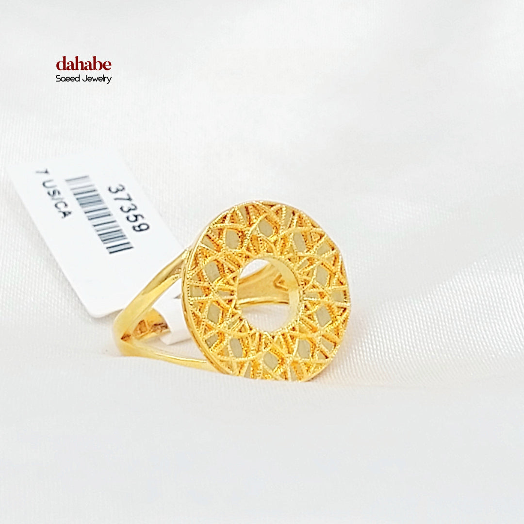 21K خاتم اكسترا-مجوهرات الشيخ سعيد-Saeed Jewelry 