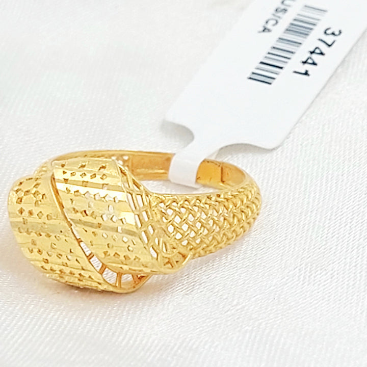 Deluxe Ring Made of 21K Gold by Saeed Jewelry 