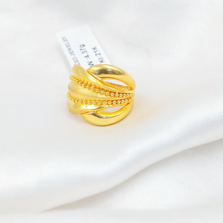 Deluxe Ring Made of 21K Gold by Saeed Jewelry 