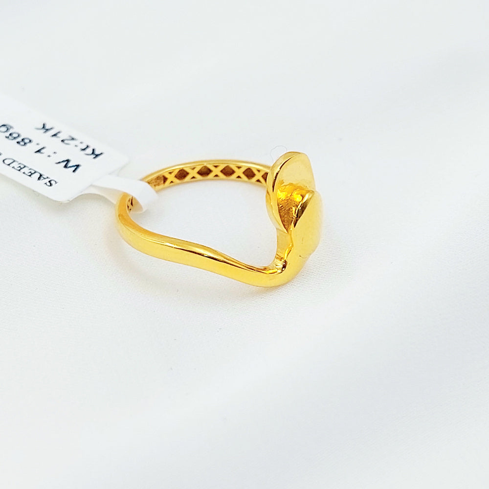 21K خاتم اكسترا-مجوهرات الشيخ سعيد-Saeed Jewelry 