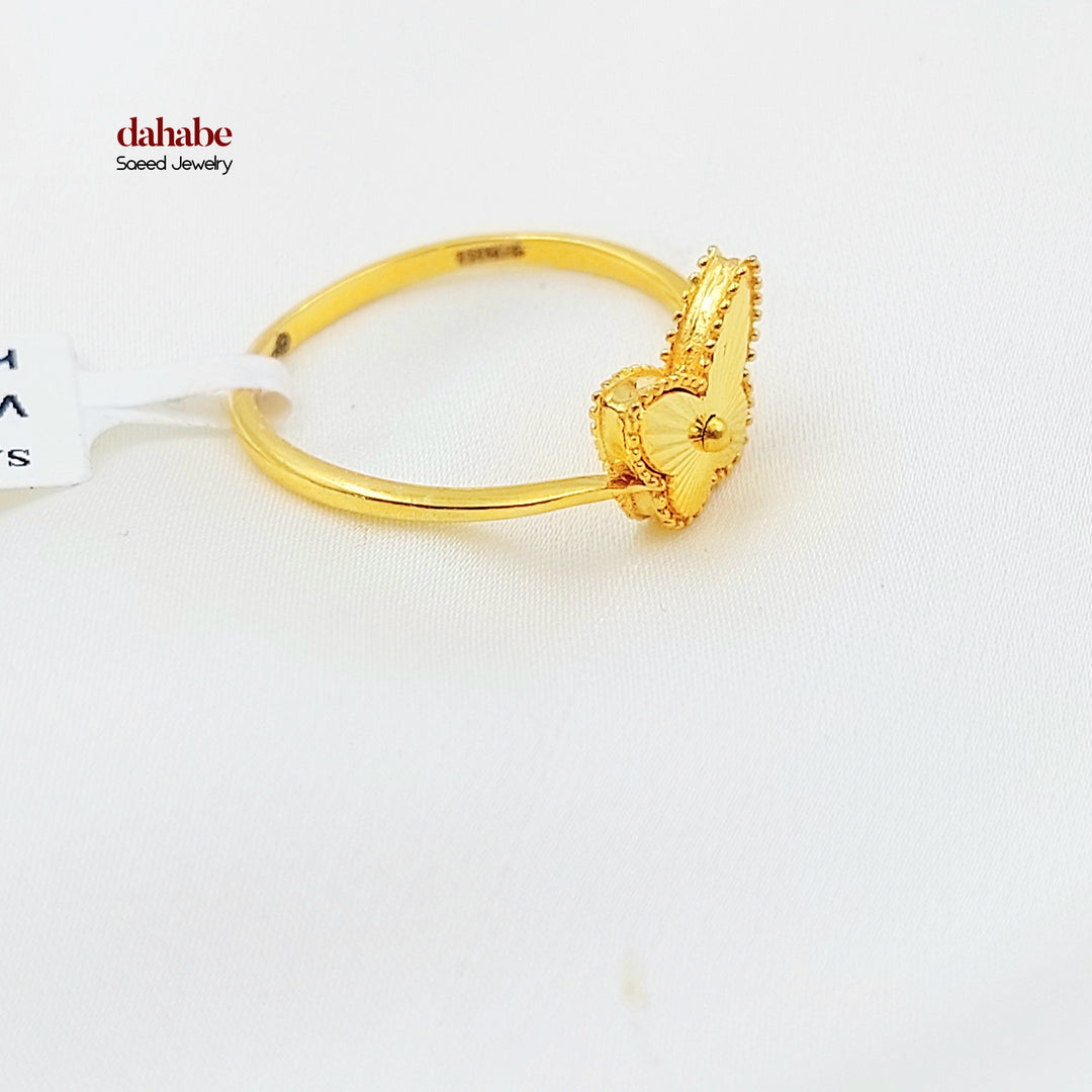 Deluxe Butterfly Ring Made of 21K Gold by Saeed Jewelry 
