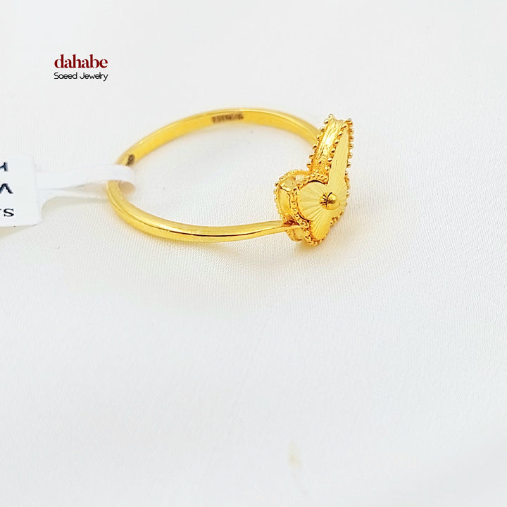 Deluxe Butterfly Ring Made of 21K Gold by Saeed Jewelry 
