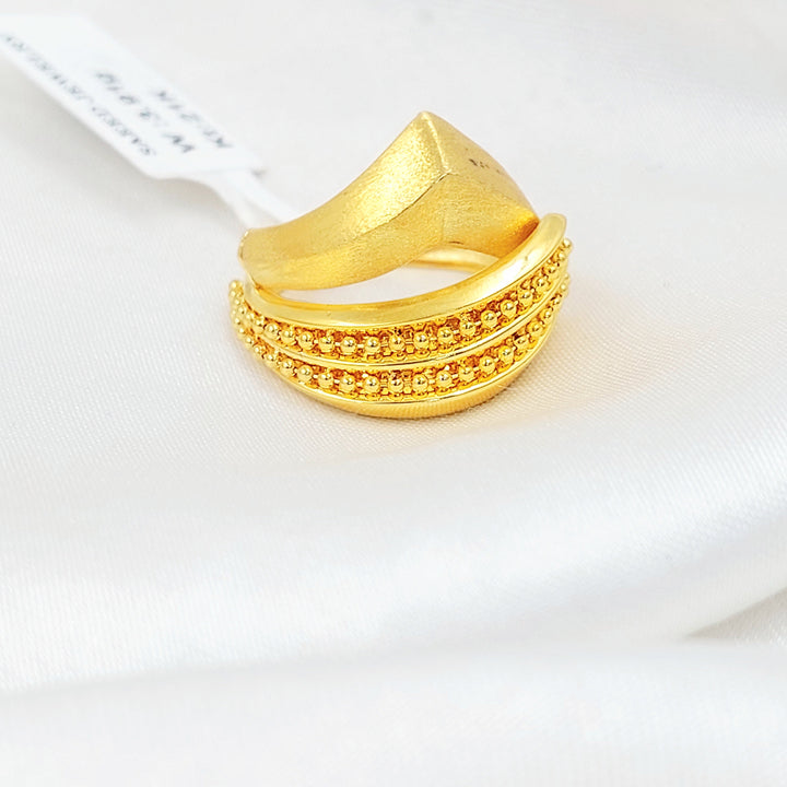 Deluxe Ring Made of 21K Gold by Saeed Jewelry 