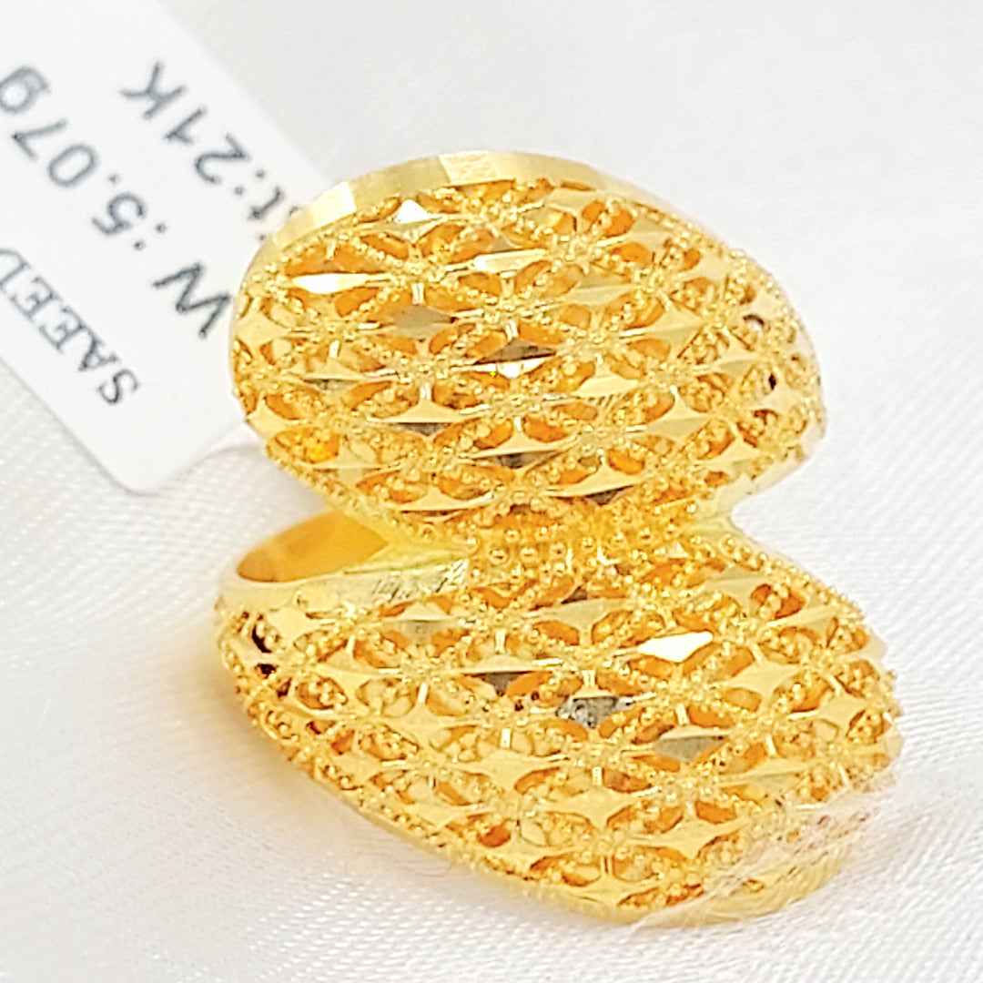 Deluxe Ring Made of 21K Gold by Saeed Jewelry 