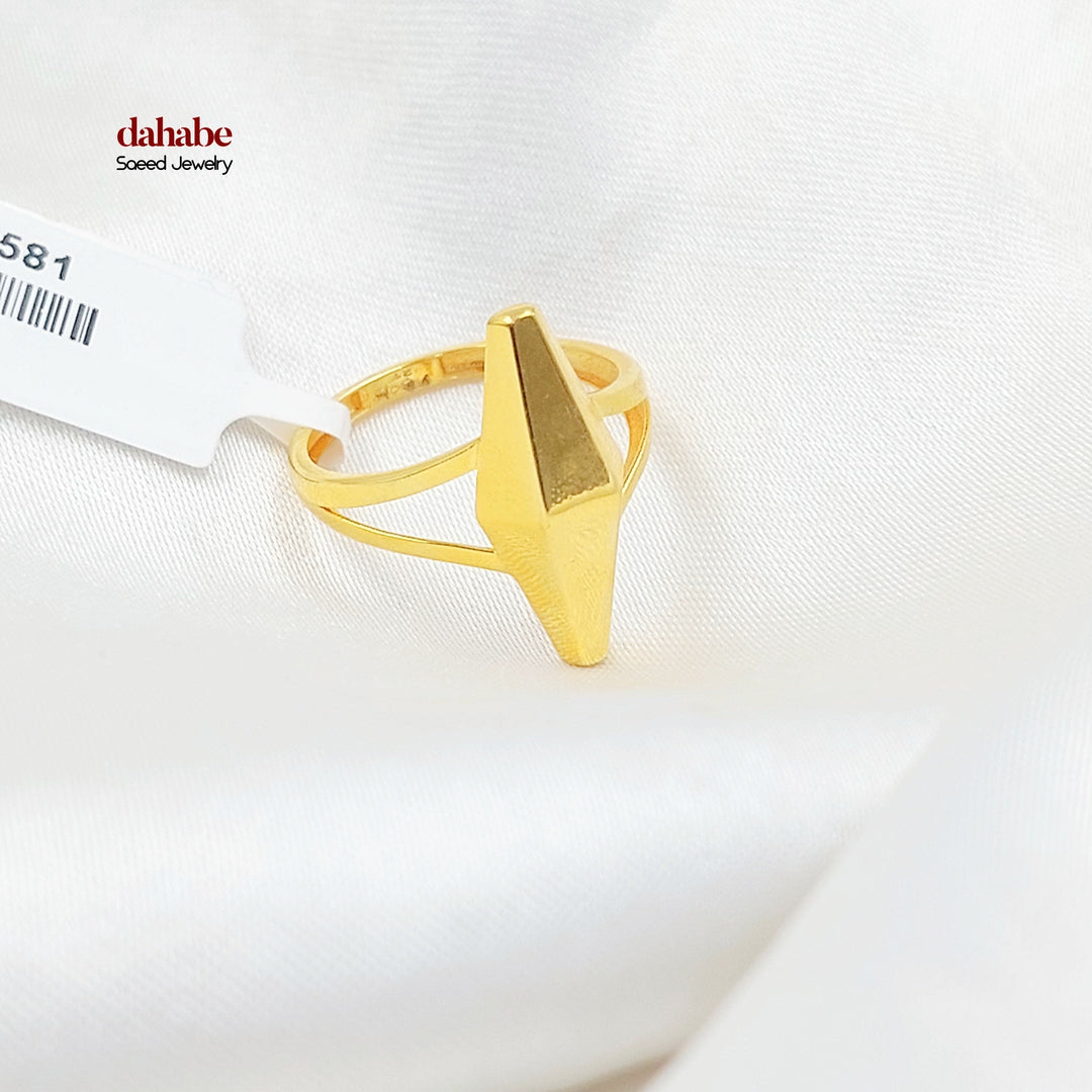 21K خاتم زيتون اكسترا-مجوهرات الشيخ سعيد-Saeed Jewelry 