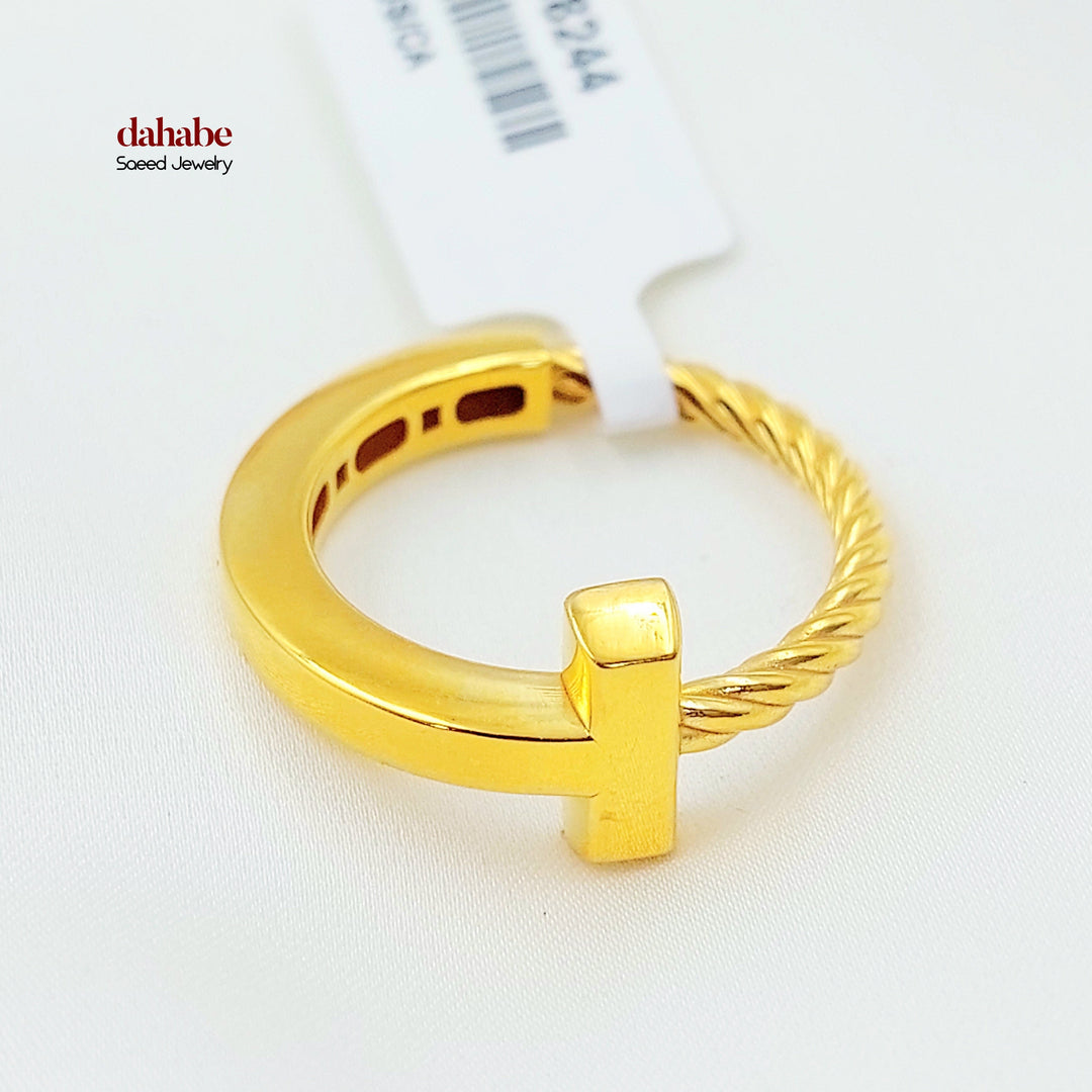 Deluxe Ring Made of 21K Gold by Saeed Jewelry 