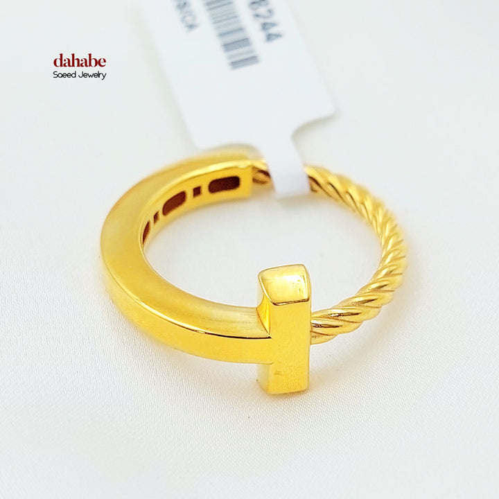 Deluxe Ring Made of 21K Gold by Saeed Jewelry 