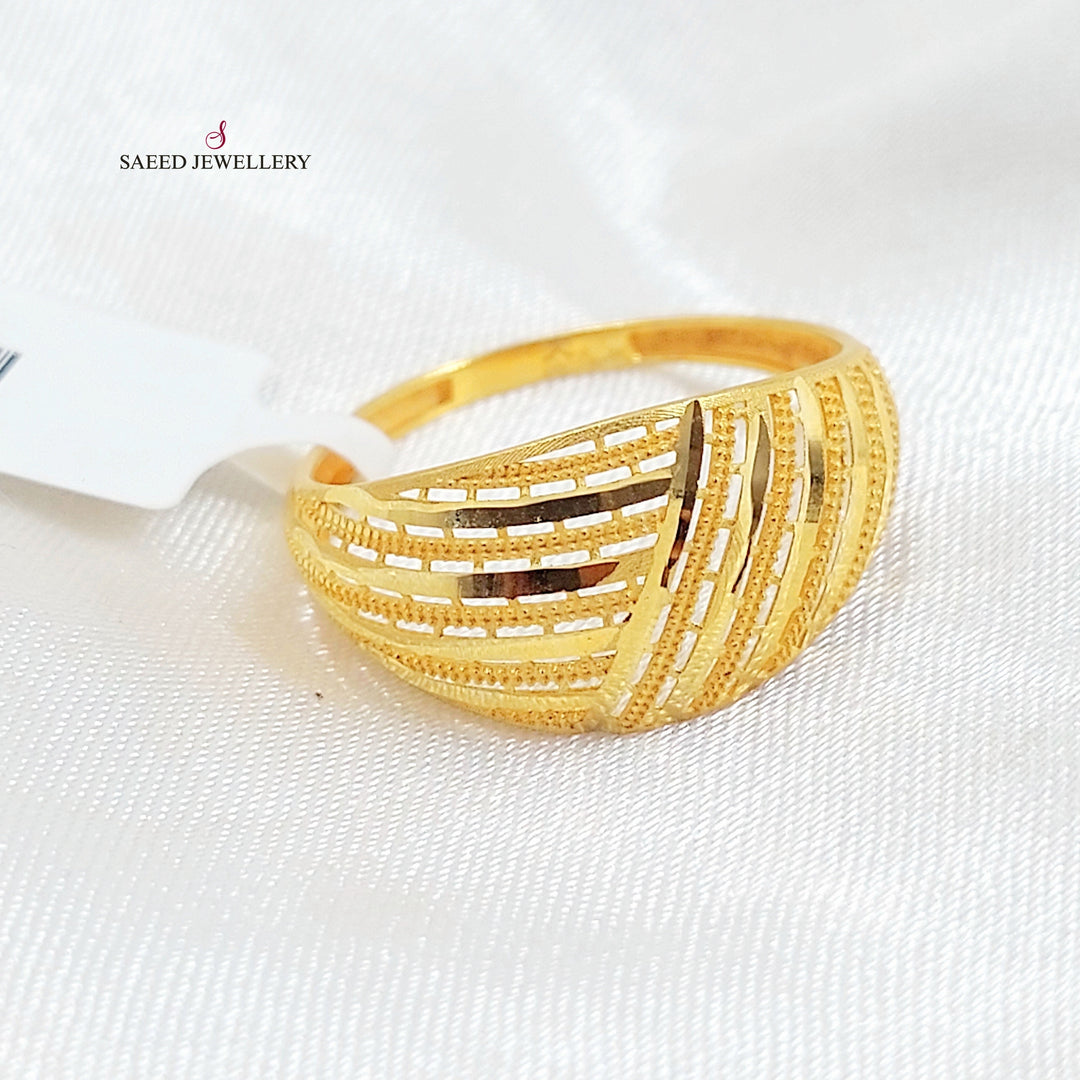 Deluxe Ring Made of 21K Gold by Saeed Jewelry 