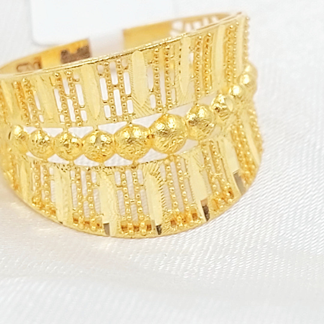 Deluxe Ring Made of 21K Gold by Saeed Jewelry 
