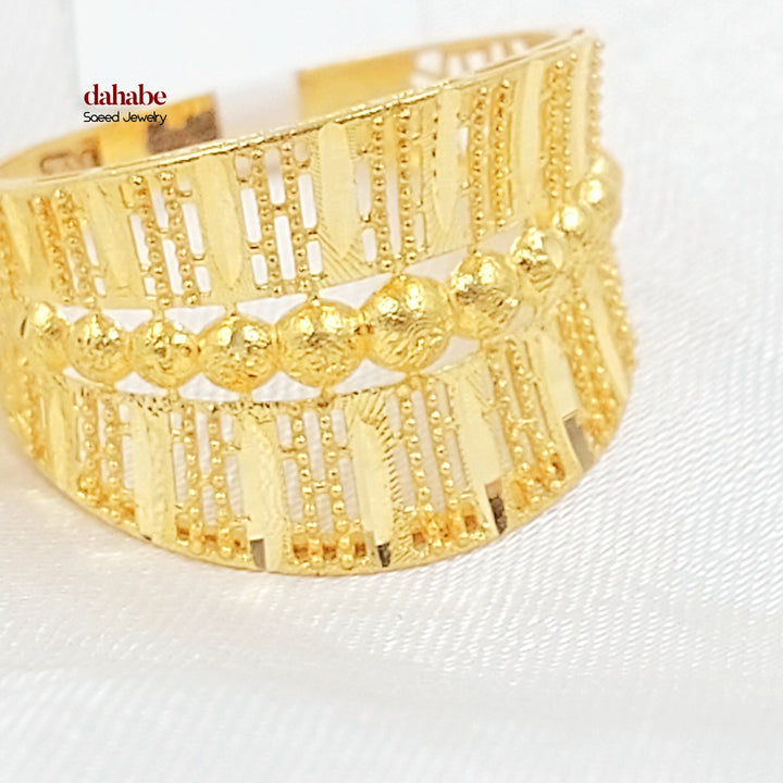21K خاتم اكسترا-مجوهرات الشيخ سعيد-Saeed Jewelry 